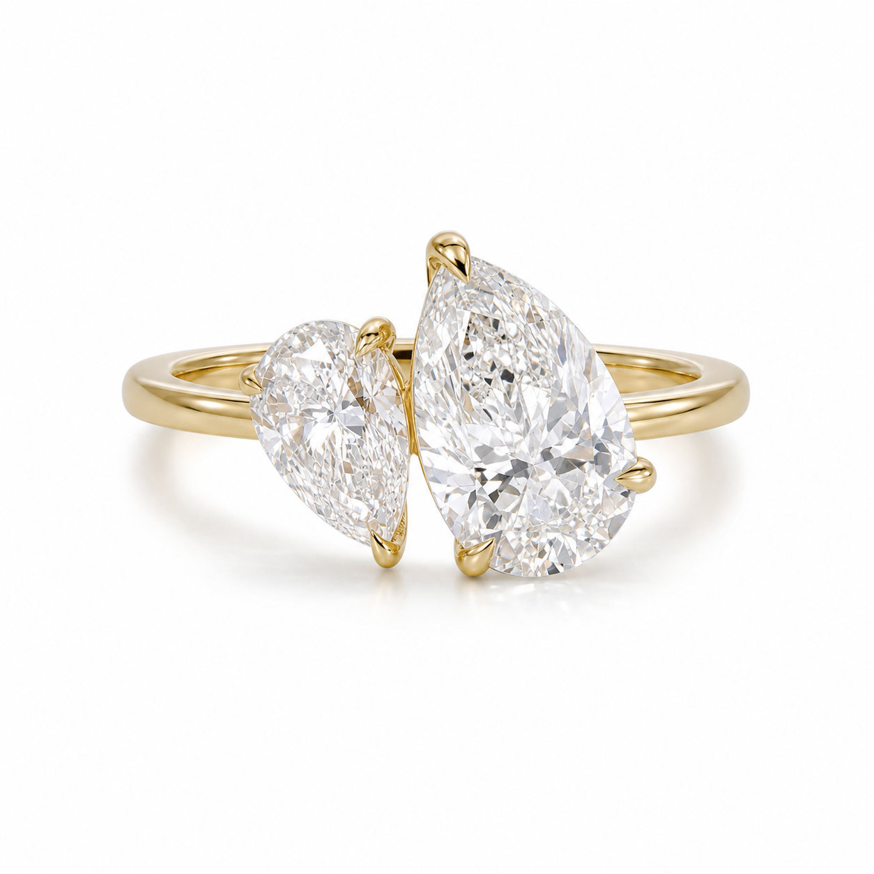 Two-Stone Pear Lab Grown Diamond Ring thumbnail 5