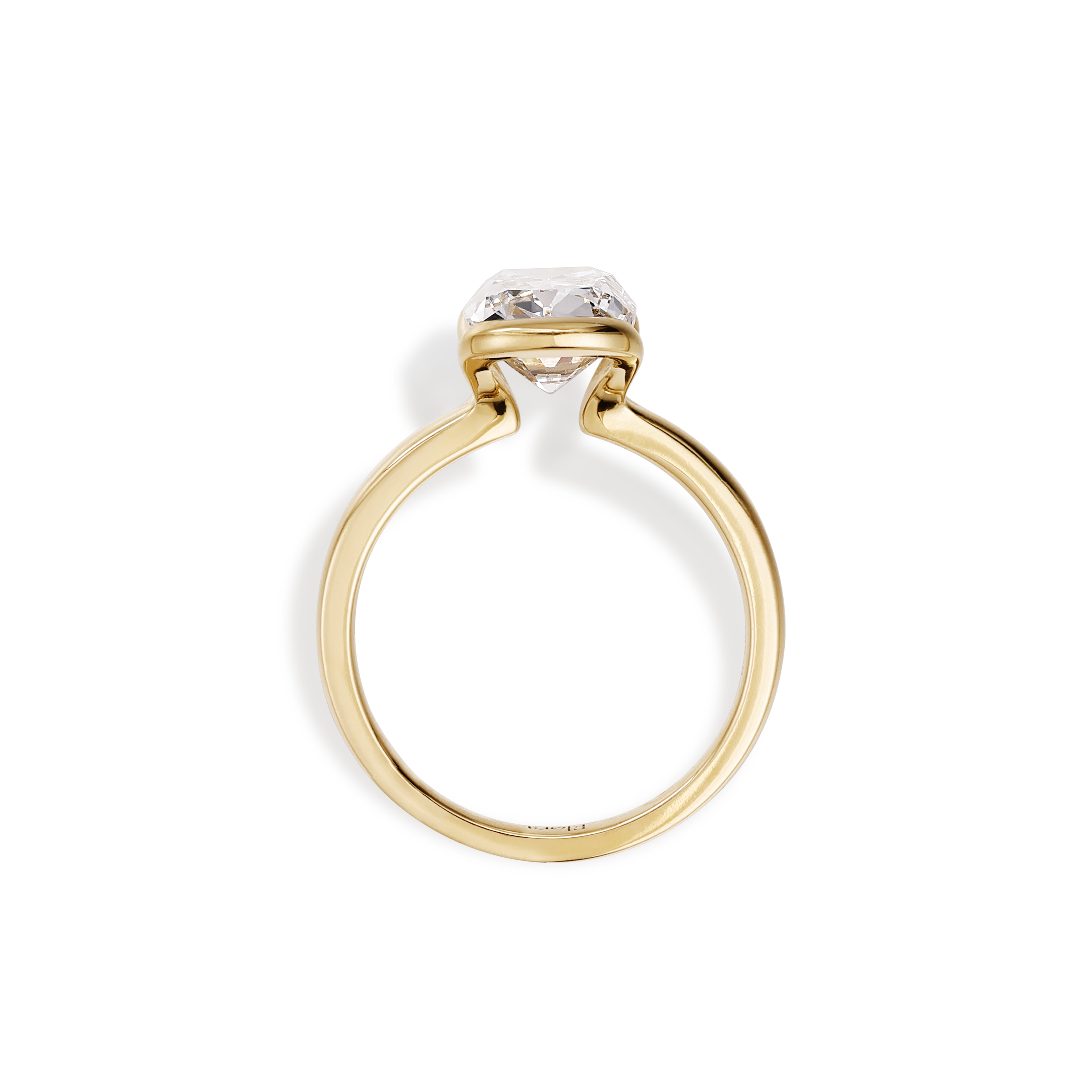 Old Mine Cut Lab Grown Diamond Ring thumbnail 4