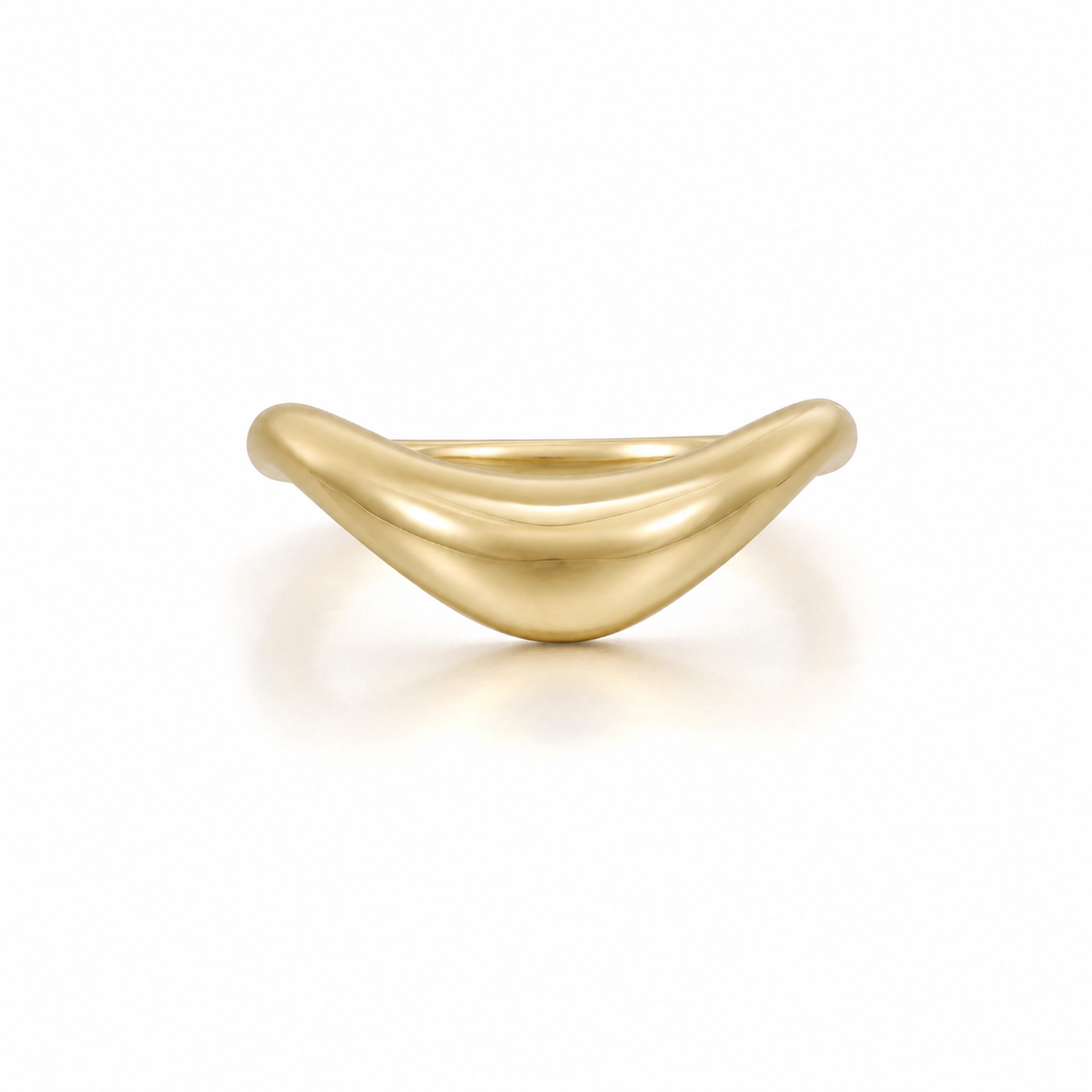 Plain Gold Ring in 14K/18K Yellow Gold