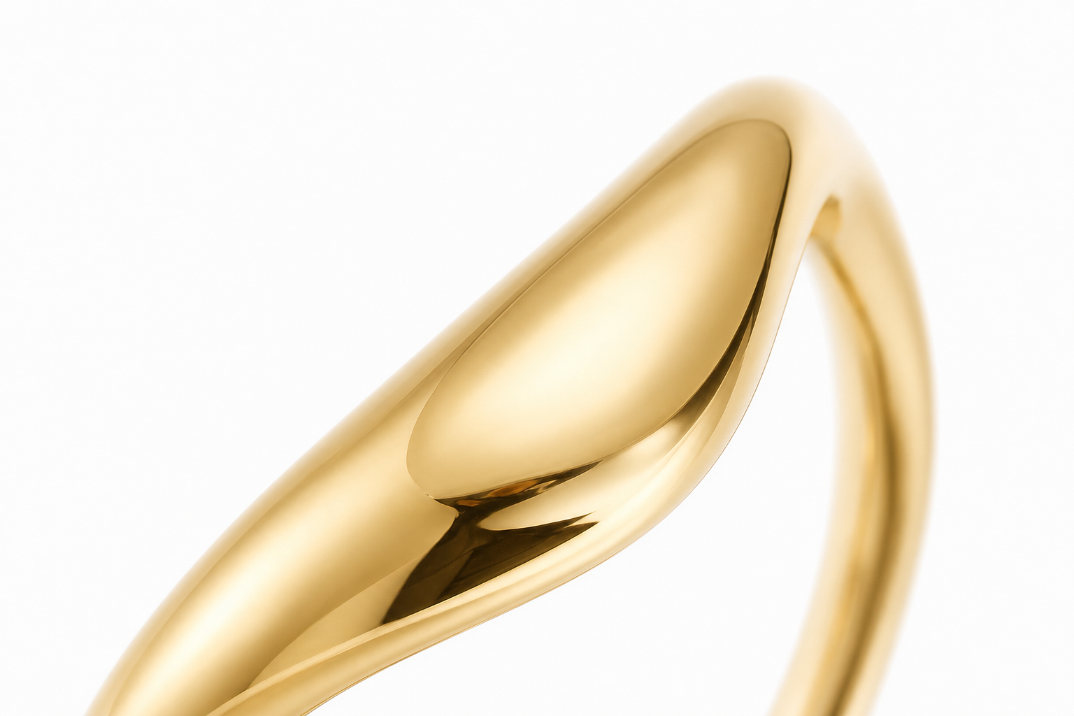 Plain Gold Ring in 14K/18K Yellow Gold thumbnail 4
