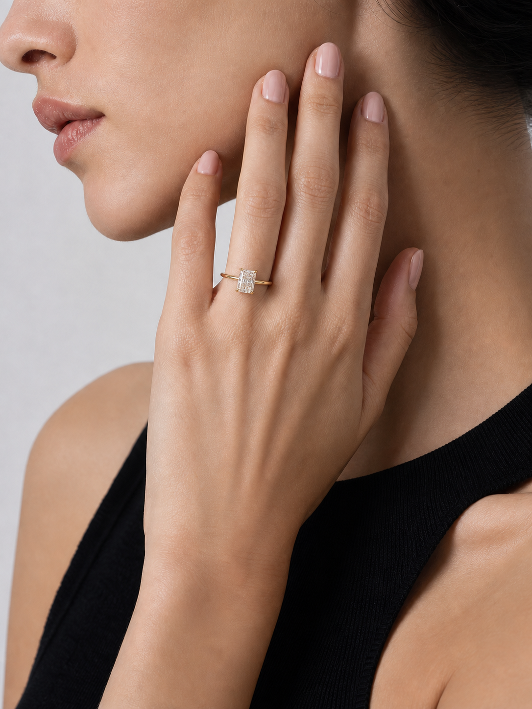 Radiant Cut Lab Grown Diamond Ring