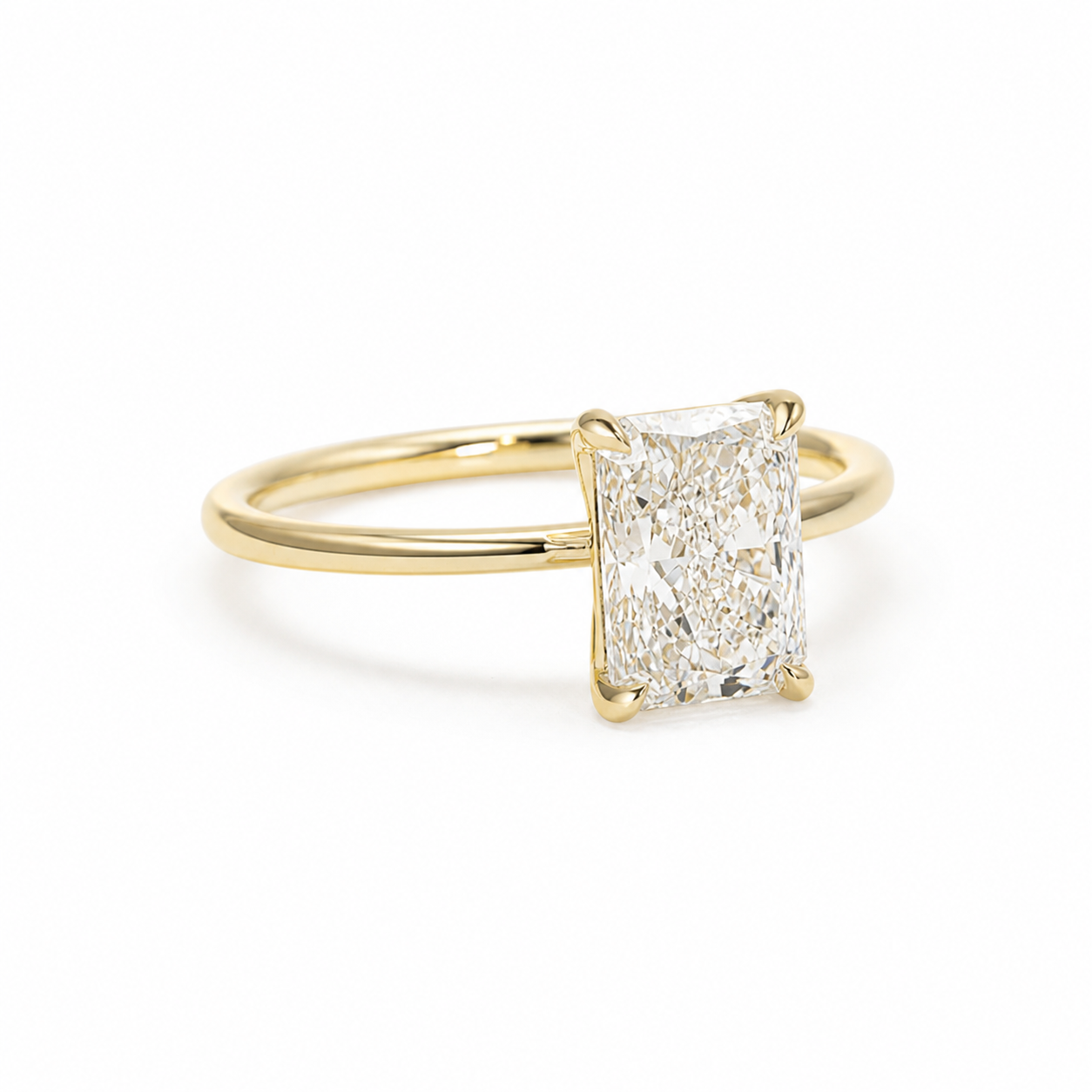 Radiant Cut Lab Grown Diamond Ring thumbnail 4