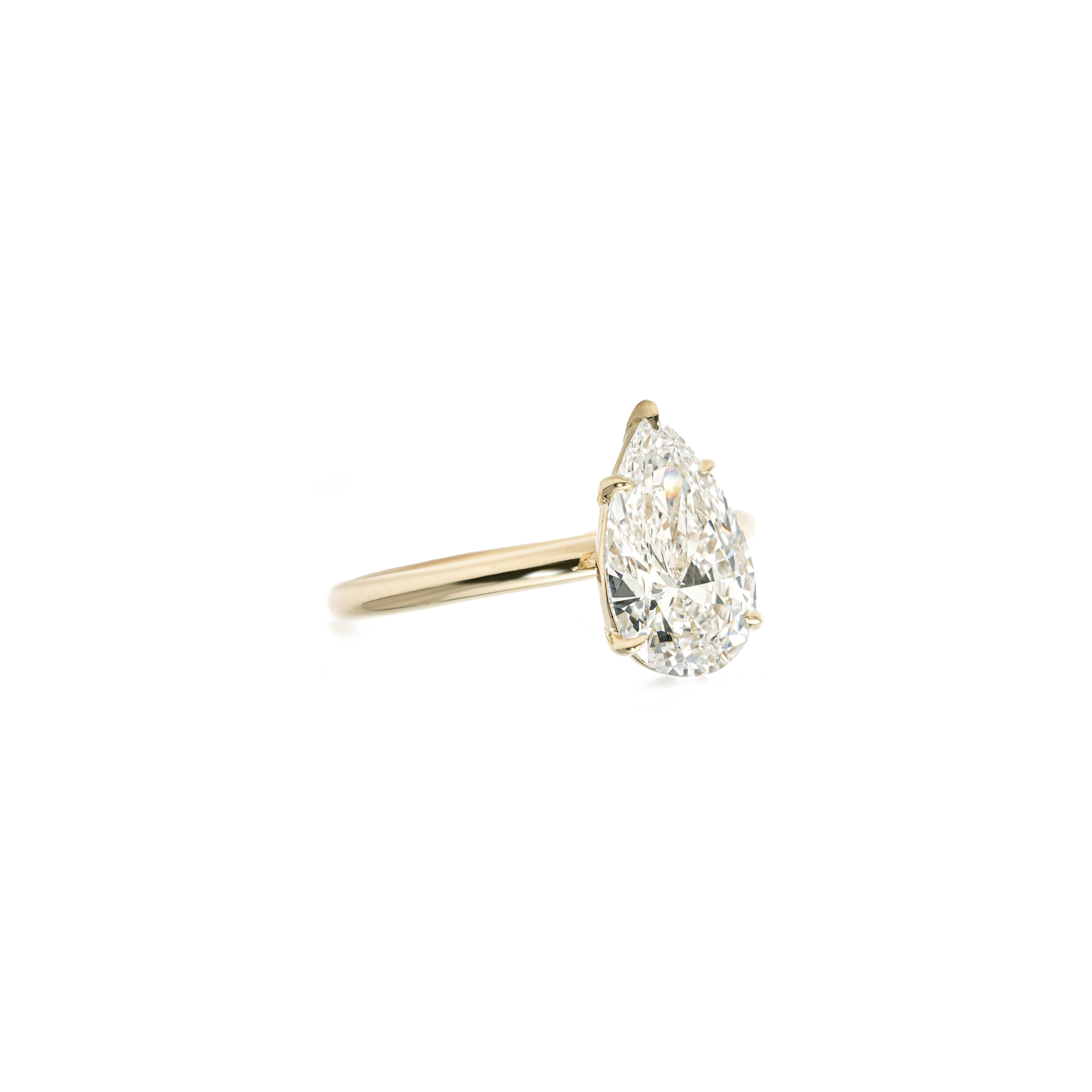 Pear Lab Grown Diamond Ring thumbnail 4