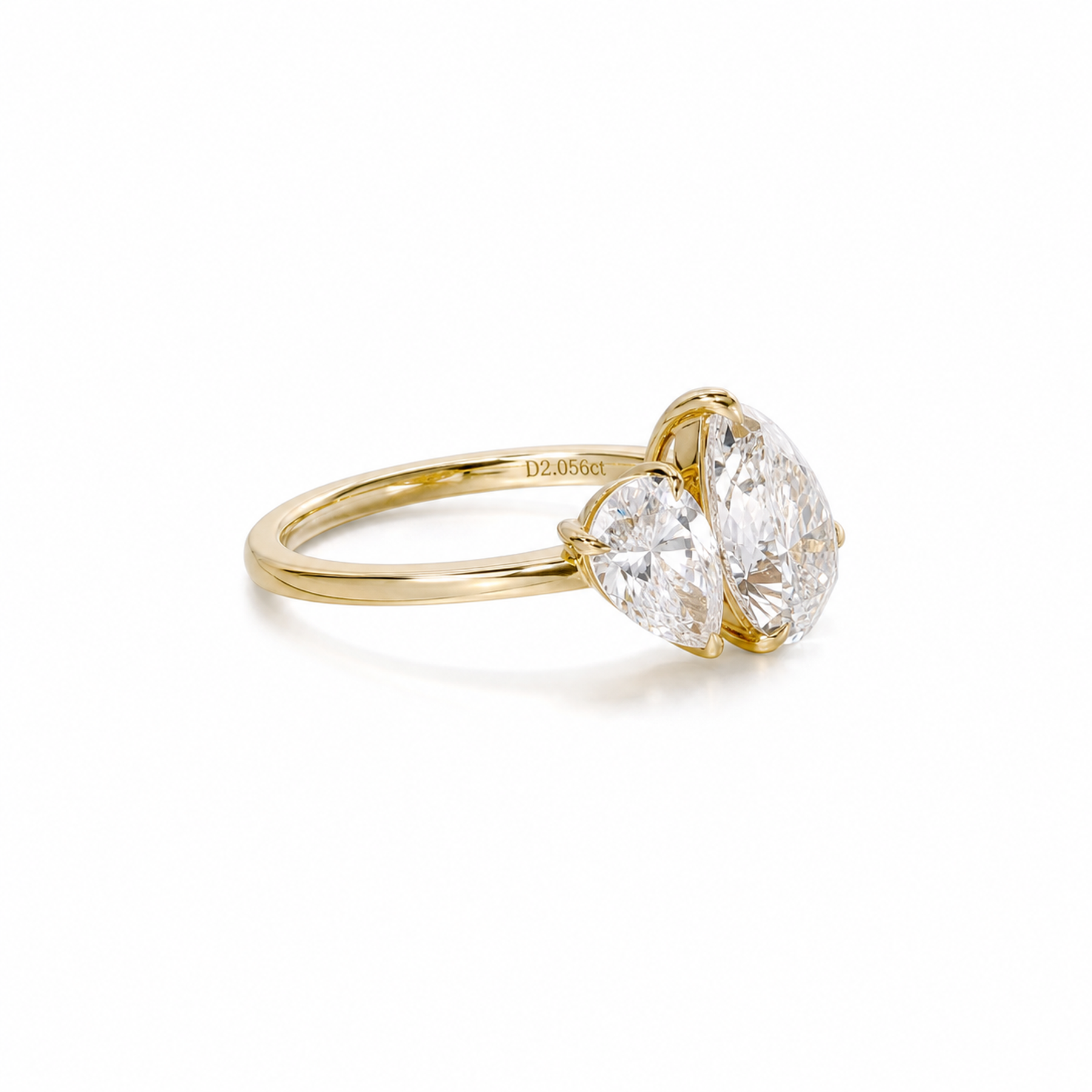 Two-Stone Pear Lab Grown Diamond Ring thumbnail 4