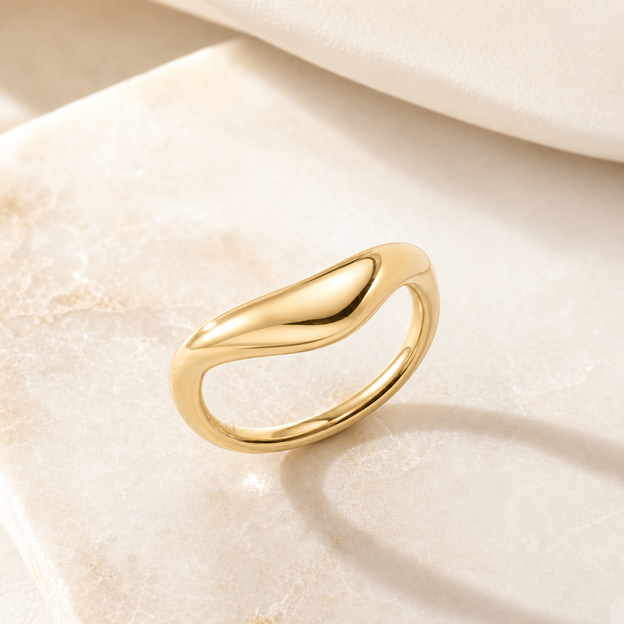 Plain Gold Ring in 14K/18K Yellow Gold thumbnail 7