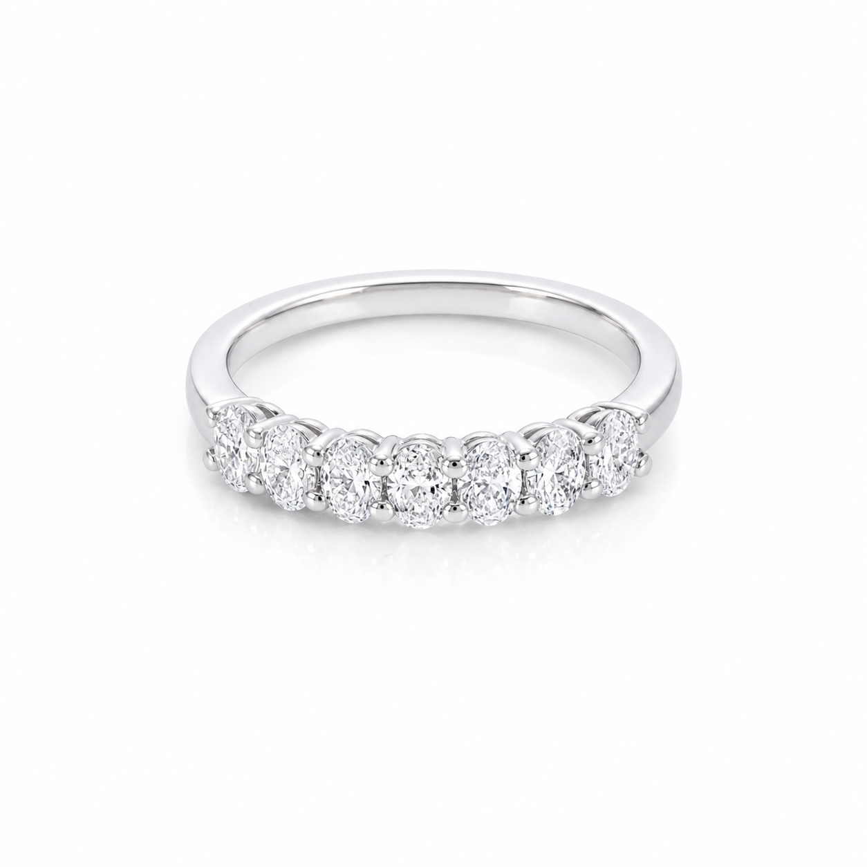 Oval Lab Grown Diamond Ring in Platinum 950 thumbnail 7