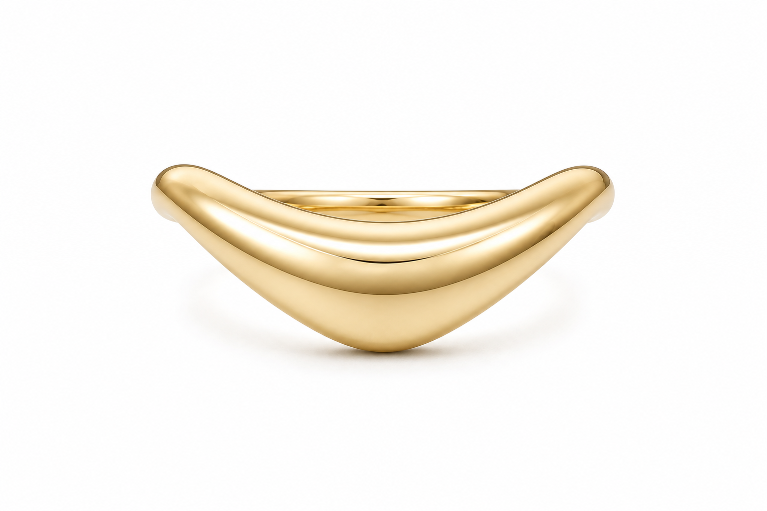 Plain Gold Ring in 14K/18K Yellow Gold thumbnail 5